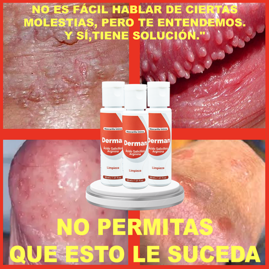 🧴Descubre DERMAN: Cuidado Íntimo Masculino que Hidrata, Protege y Refresca