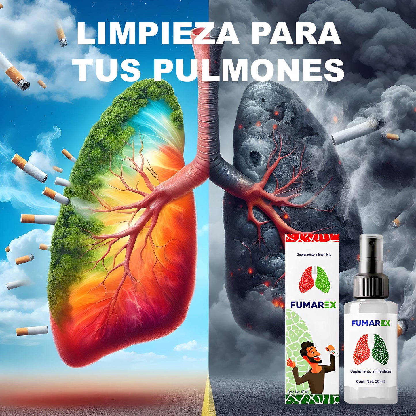 🫁FUMAREX: Dale un respiro a tus pulmones