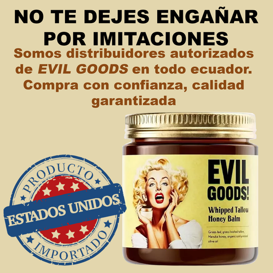 EVIL GOODS: Nutrición Profunda para Tu Piel con Sebo de Res y Miel de Manuka