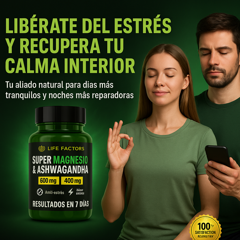 VIVE TU DÍA CON VITALIDAD Y RENDIMIENTO – Magnesio + Ashwagandha ⚡🔥