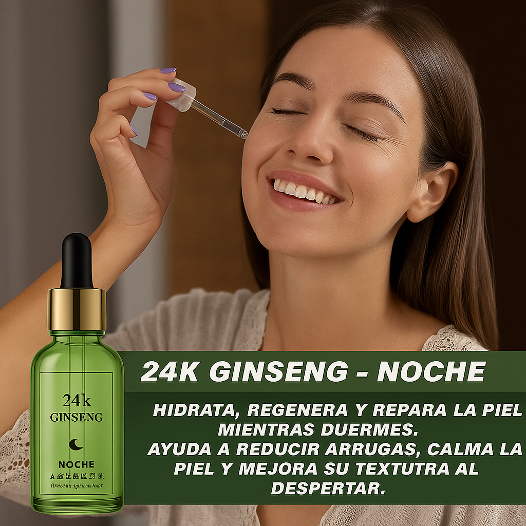 LUCE UNA PIEL RADIANTE TODO EL DÍA Y TODA LA NOCHE! ✨  Transforma tu rostro desde la primera semana con el poder del Ginseng 24K.