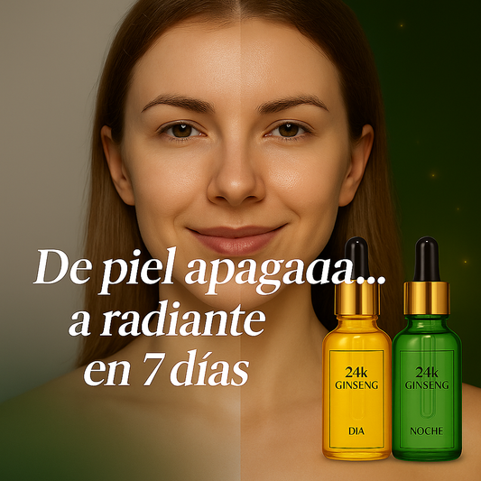 LUCE UNA PIEL RADIANTE TODO EL DÍA Y TODA LA NOCHE! ✨  Transforma tu rostro desde la primera semana con el poder del Ginseng 24K.