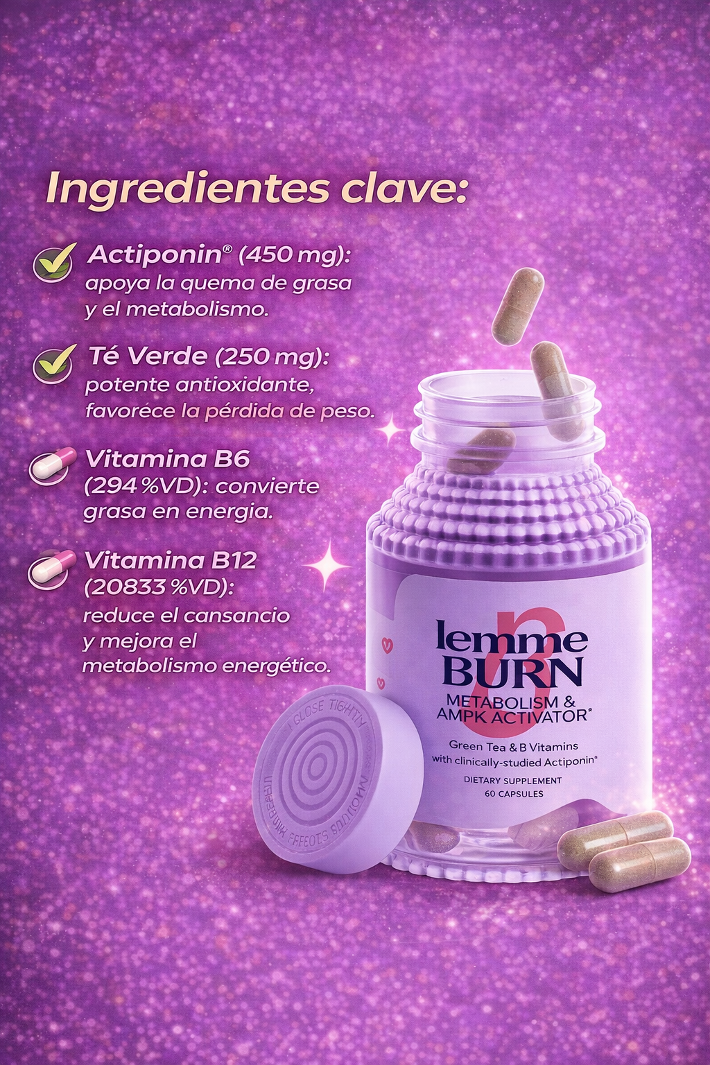 LEMME BURN 60 CAPSULAS TK