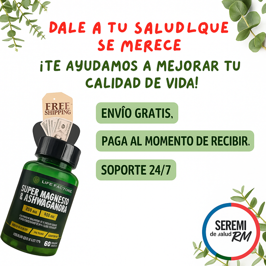 VIVE TU DÍA CON VITALIDAD Y RENDIMIENTO – Magnesio + Ashwagandha ⚡🔥