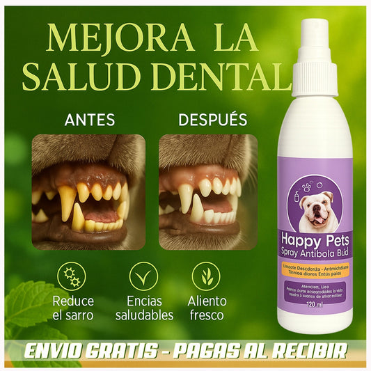 HAPPY PETS: Limpieza oral fácil, rápida y segura para perros y gatos – la forma más simple de mantener su boca limpia y fresca 🐶🐱