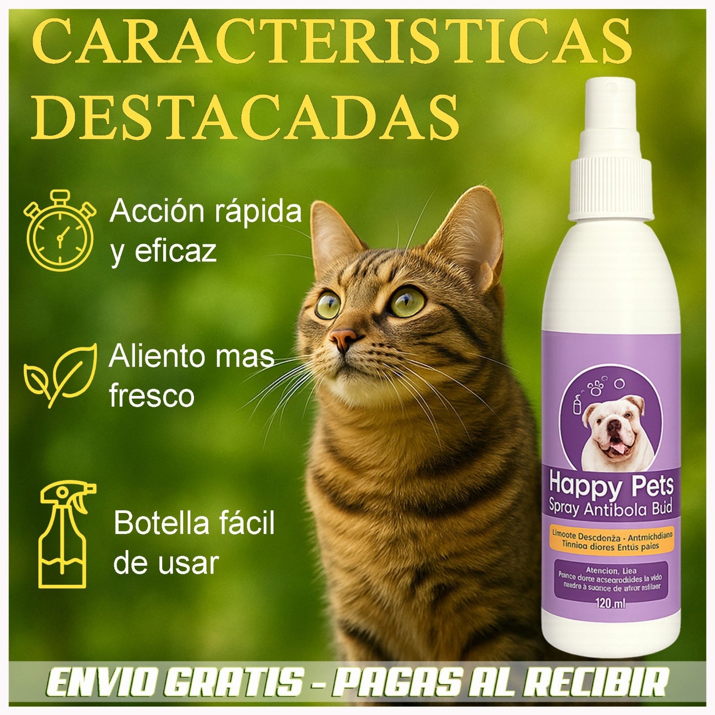 HAPPY PETS: Limpieza oral fácil, rápida y segura para perros y gatos – la forma más simple de mantener su boca limpia y fresca 🐶🐱