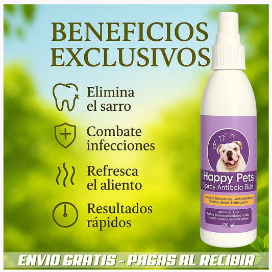HAPPY PETS: Limpieza oral fácil, rápida y segura para perros y gatos – la forma más simple de mantener su boca limpia y fresca 🐶🐱