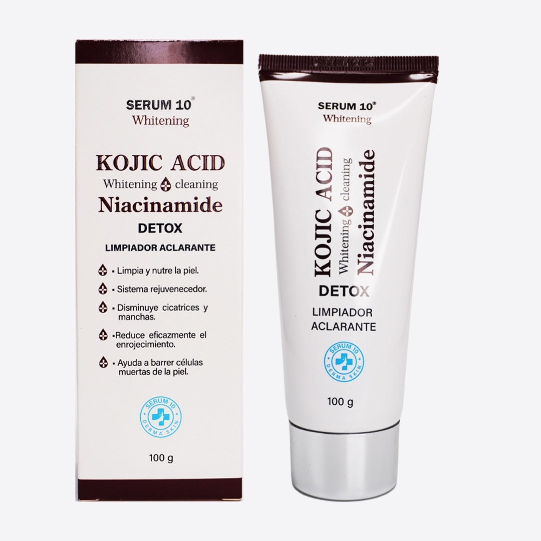 KIT FACIAL CON ÁCIDO KÓJICO + NIACINAMIDA: LIMPIEZA Y TRATAMIENTO EN UN  SOLO COMBO