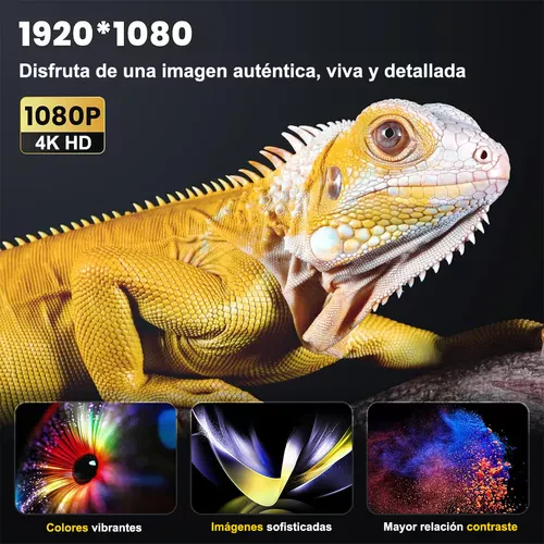 Proyector Smart  4K Ultra HD con Wifi – Lleva el cine a casa, ideal para hogar o exteriores
